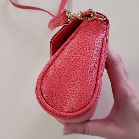 Coral Leather Fendi Crossbody Bag - Picture 14 of 16